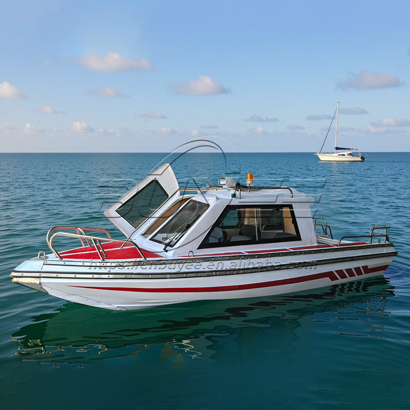 Fishing Boat Fiberglass - 17,6ft/5,38m Snelle Cabin Visboot Nieuwe Kleine