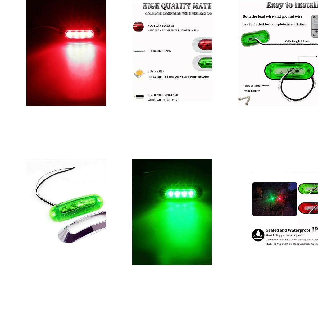 Weerbestendig rood groen marit - Fishing Boat Navigation Light recensie en prijs