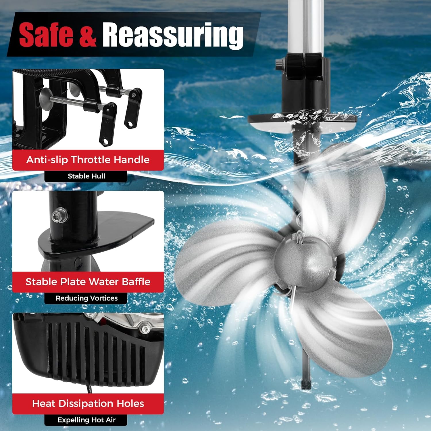 4PK buitenboordmotor, 4-takt 5 - Fishing Boat Outboard Motor recensie en prijs